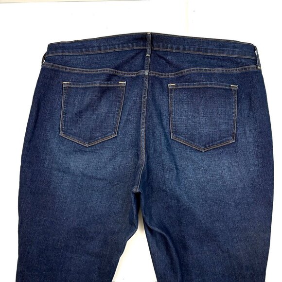Old Navy Original Mid Rise Skinny Women's size 20 Dark Wash Blue Denim Jeans - Picture 4 of 4